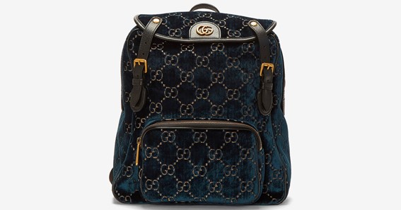 Gucci Monogram Pattern Backpack