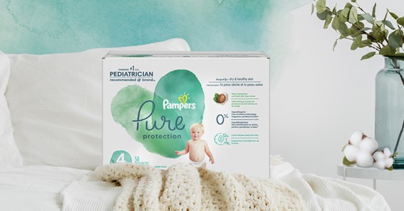 Pampers Pure Protection Disposable Diaper